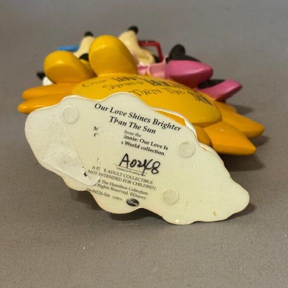 Mickey Minnie Mouse Figurine Walt Disney Hamilton Collection Love Brighter Sun - Picture 4 of 4